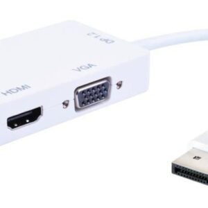 Adattatore 3 in 1 DisplayPort 1.2 a HDMI/DVI/VGA