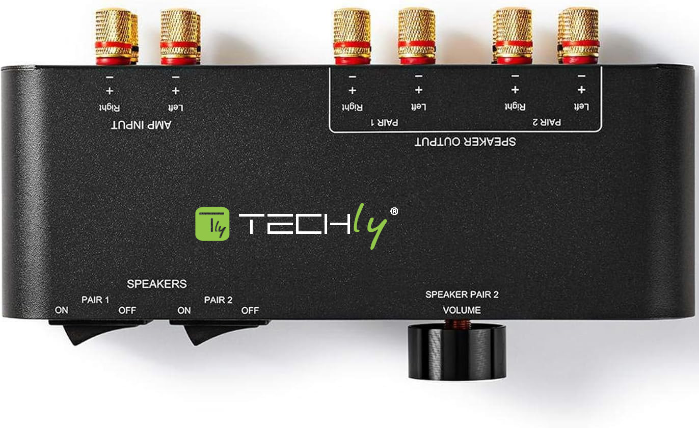 Commutatore audio per casse acustiche 2 vie con Terminali a banana - immagine 5