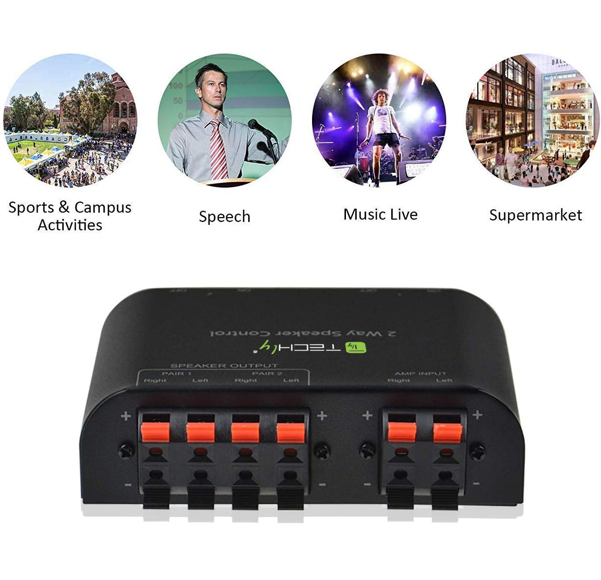 Commutatore Audio per Casse Acustiche 2 vie con Terminali a Pressione - immagine 3