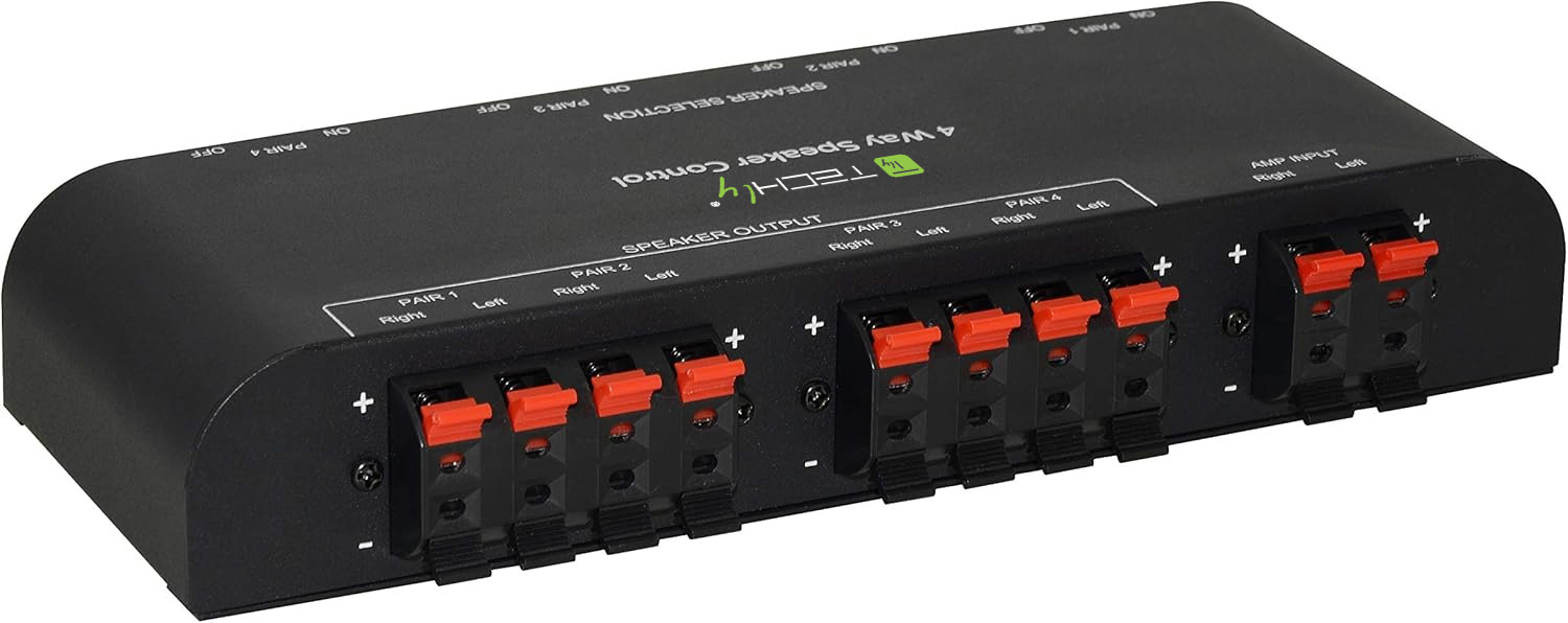 Commutatore Audio per Casse Acustiche 4 vie con Terminali a Pressione - immagine 5