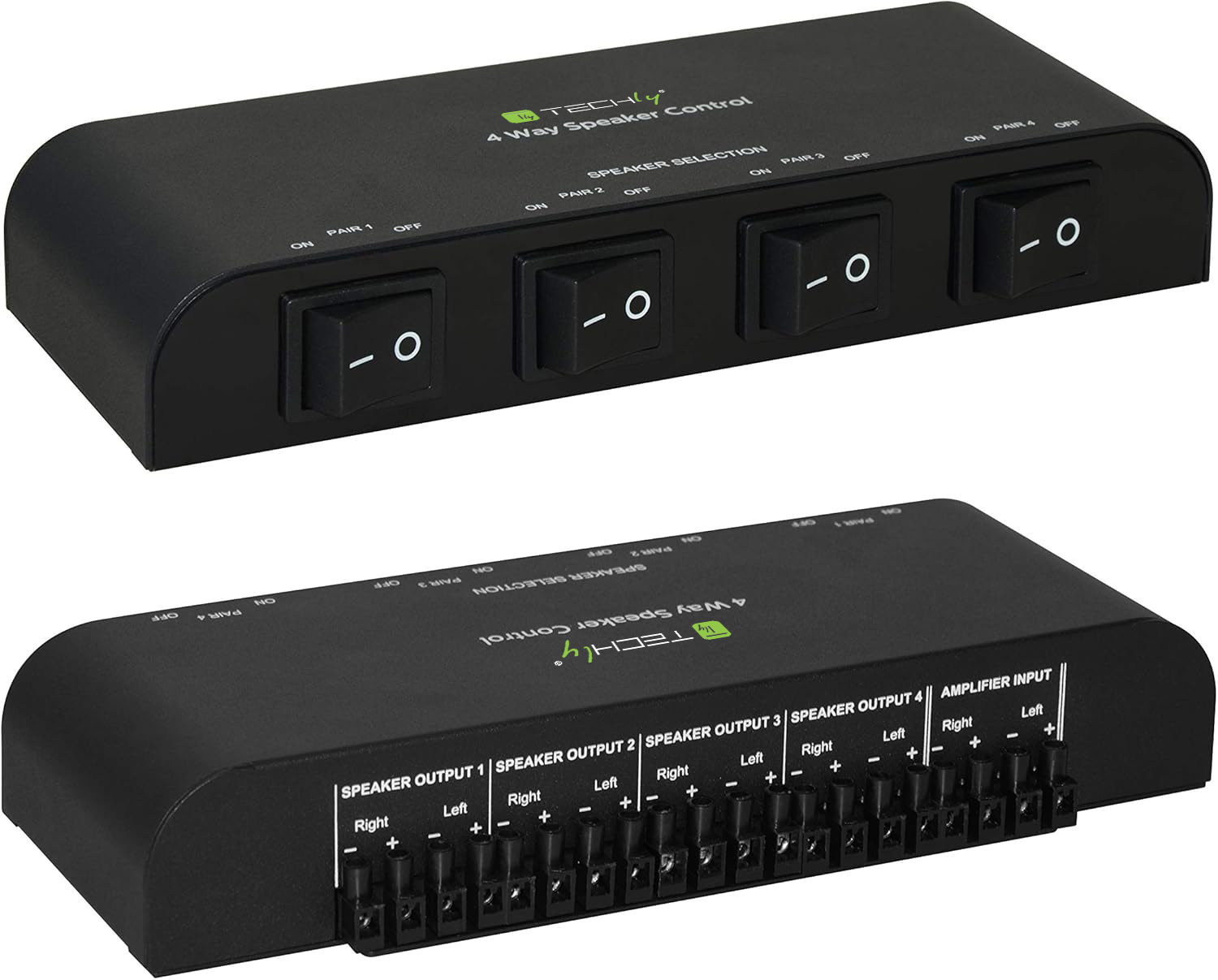 Commutatore audio per casse acustiche 4 vie con Terminali a vite