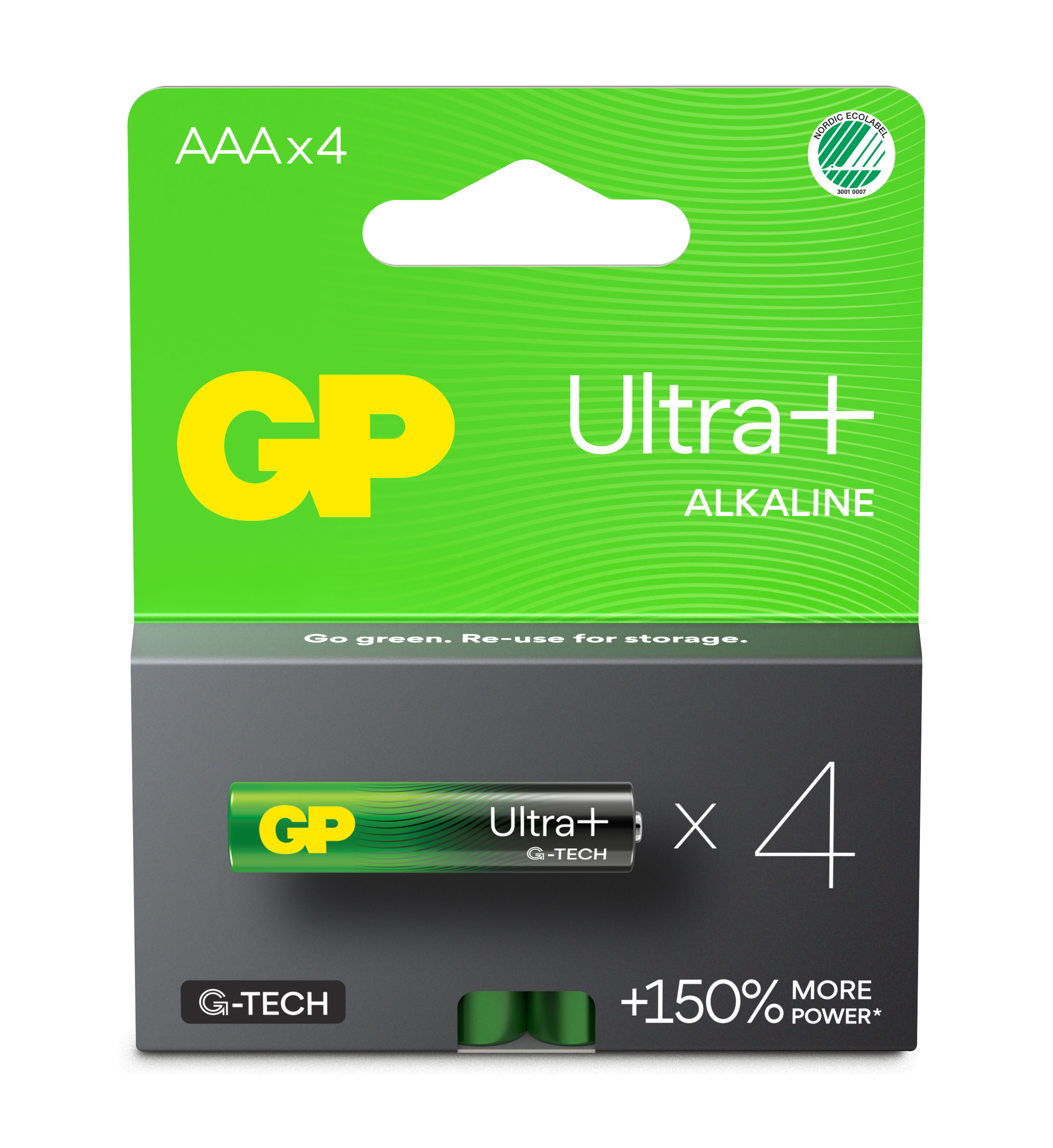 Confezione 4 Batterie GP Ultra Plus Alcaline Ministilo AAA 24AUP/LR03