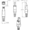 Connettore Plug RJ45 8P8C Cat.6A Schermato STP - immagine 2