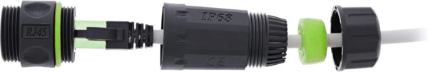Connettore Slim Cat.6 RJ45 Impermeabile IP68 - immagine 7
