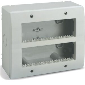 Contenitore Autoportante IP40 S44 per Minicanali 12 Moduli (6+6) Bianco