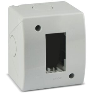 Contenitore Autoportante IP40 S44 per Minicanali 1 Modulo Bianco