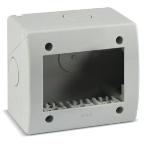 Contenitore Autoportante IP40 S44 per Minicanali 3 Moduli Bianco