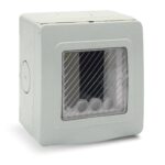 Contenitore Autoportante Stagno IP55 per Tubo Sportello con Membrana Cedibile 1 Modulo Bianco