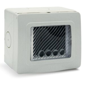 Contenitore Autoportante Stagno IP55 per Tubo Sportello con Membrana Cedibile 3 Moduli Bianco