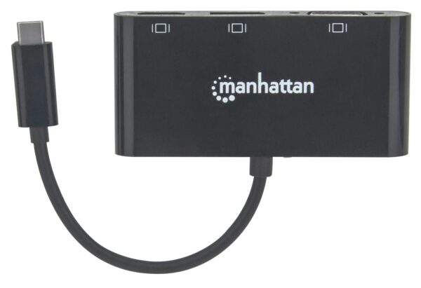 Convertitore Audio Video USB-C™ Multiporta - Hub MST HDMI DP VGA - immagine 4