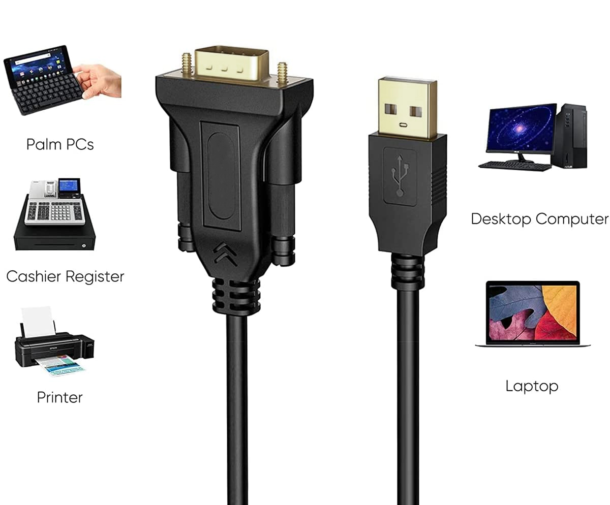 Convertitore Adattatore Techly da USB 2.0 a Seriale Nero - immagine 3