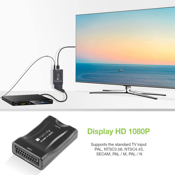 Convertitore Compatto da Scart a HDMI Selezione 720p/1080p - immagine 5