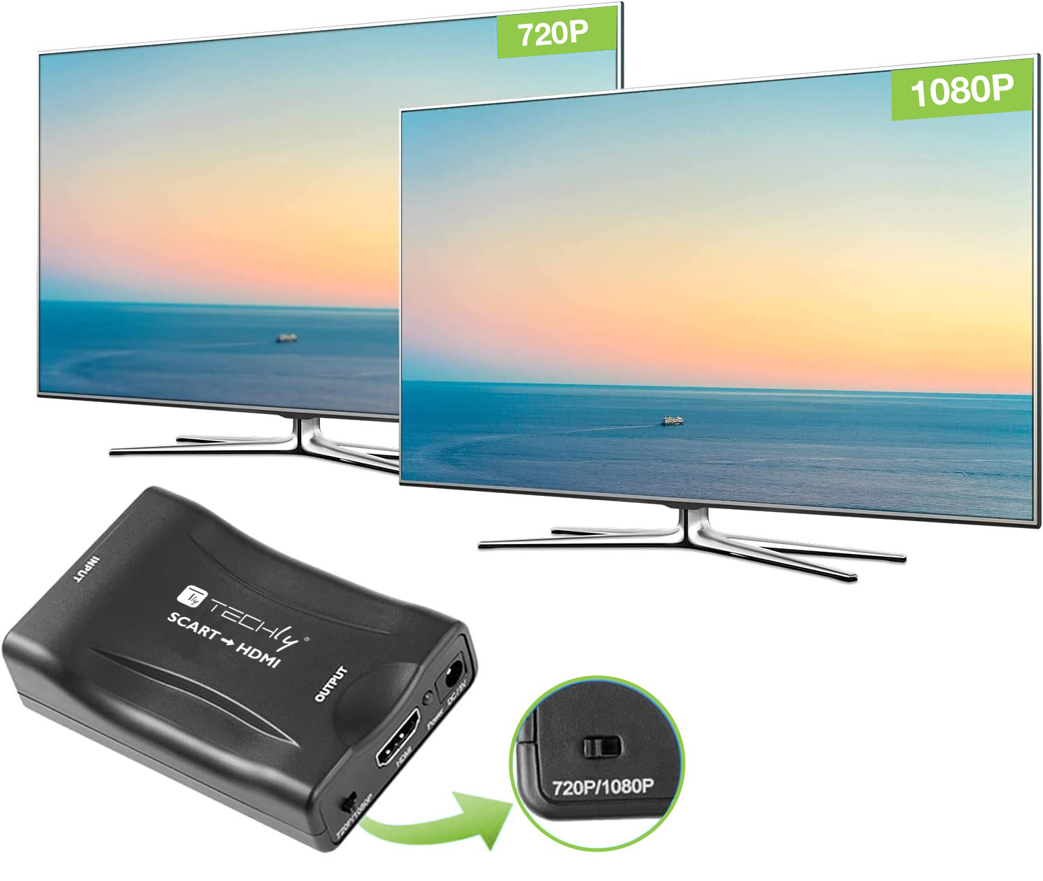 Convertitore Compatto da Scart a HDMI Selezione 720p/1080p - immagine 6