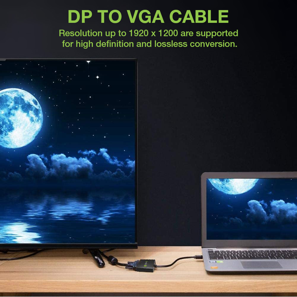 Convertitore da DisplayPort v1.2 a VGA 15 cm - immagine 8