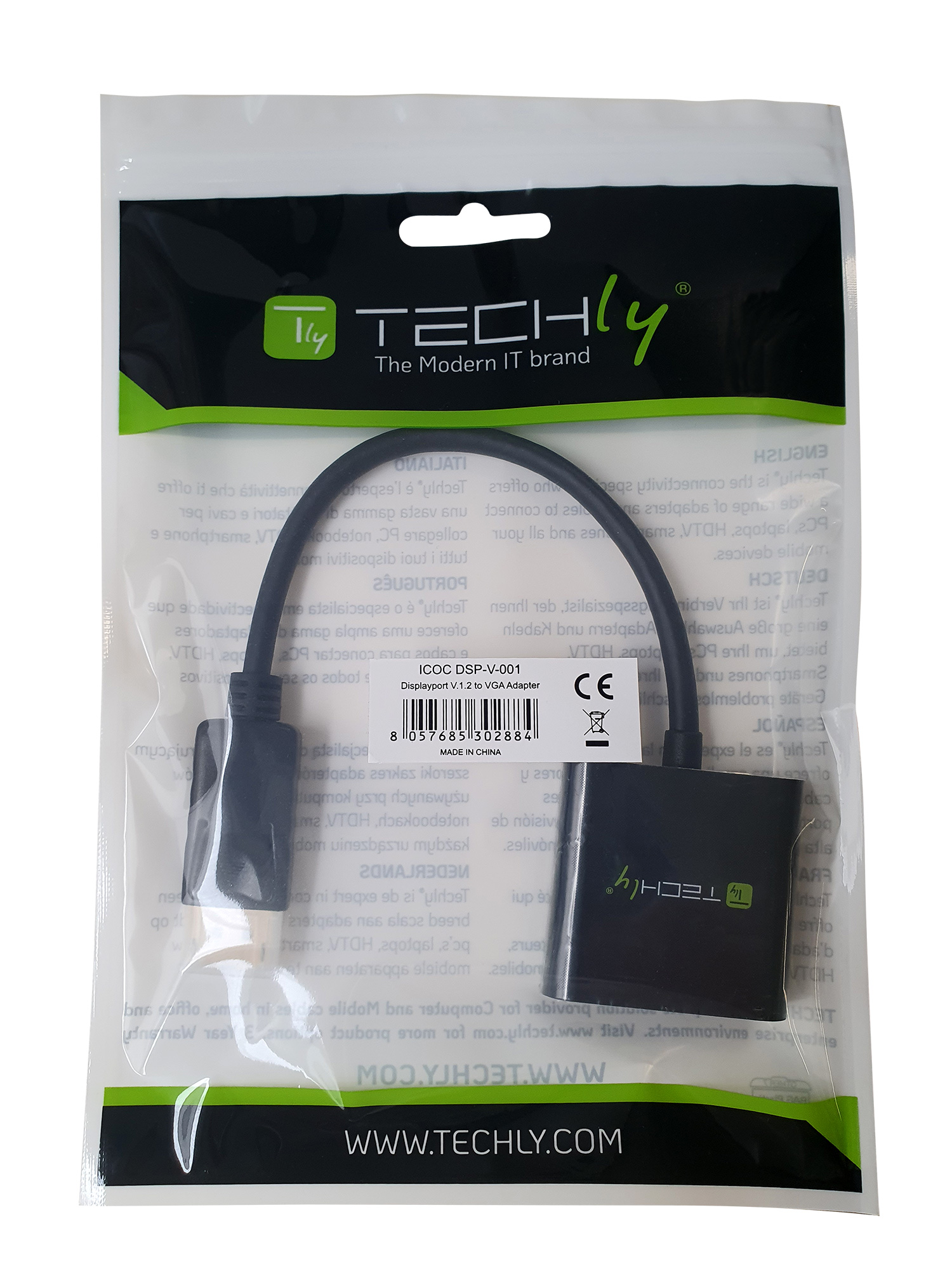 Convertitore da DisplayPort v1.2 a VGA 15 cm - immagine 2
