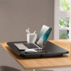Convertitore da Scrivania In Piedi Postazione di Lavoro Sit Stand Ultra Slim Altezza Regolabile - immagine 9