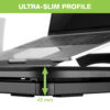 Convertitore da Scrivania In Piedi Postazione di Lavoro Sit Stand Ultra Slim Altezza Regolabile - immagine 6