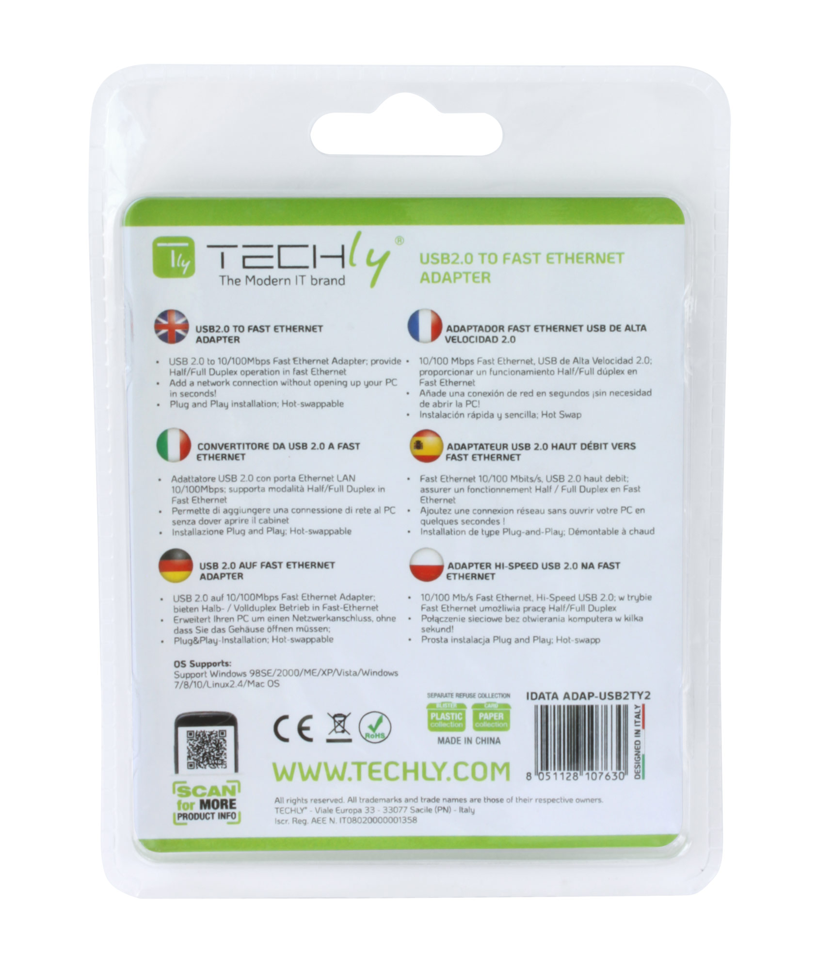 Convertitore da USB2.0 a Fast Ethernet 10/100 Mbps - immagine 4