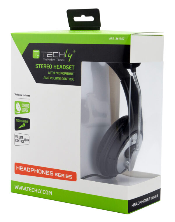 Cuffia Stereo con Microfono e Controllo Volume - immagine 2