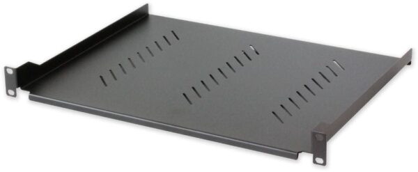 Mensola per Rack 19'' 305 mm 1U Nera 2 punti