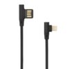 Cavo USB2.0 Angolato 90° USB 8pin 1.5m Nero