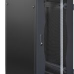 Armadio NetRack 19'' 600x1000 27 Unità Nero Porte Grigliate da Assemblare