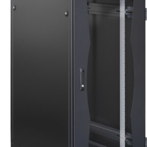 Armadio NetRack 19'' 600x1000 27 Unità Nero Porte Grigliate da Assemblare