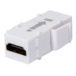 Accoppiatore Keystone HDMI con Ripetitore Bianco