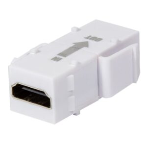 Accoppiatore Keystone HDMI con Ripetitore Bianco