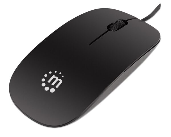 Mini Mouse Ottico USB Silhouette Cavo 1,2m Nero