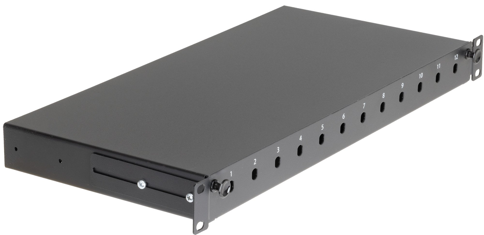 Cassetto Rack 19'' Fibra Ottica 12 Porte ST Simplex