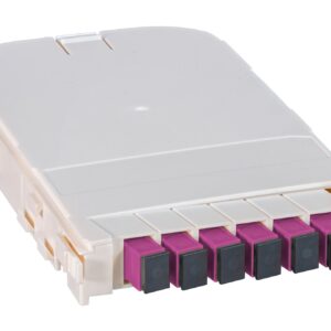 Scatola di Giunzione Fibra Ottica Modulo FTTH con 6 Adattatori SC Ceramici OM4