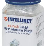 Confezione da 80 Plug Modulari Cat.6A RJ45 UTP