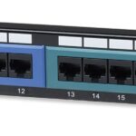 Pannello Patch UTP 24 porte Cat.5E Codifica Colorata