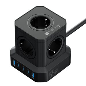 Multipresa da Tavolo USB Cube 5p 2xUSB-A 3xUSB-C&trade;