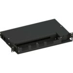 Cassetto ottico 19'' Pivot con Piastra Frontale per 24 LC Duplex/24 SC Simplex/24 E2000® Simplex, Nero