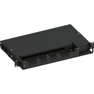 Cassetto ottico 19'' Pivot con Piastra Frontale per 24 LC Duplex/24 SC Simplex/24 E2000® Simplex, Nero