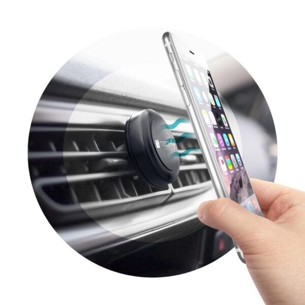 Supporto Magnetico da Auto per Smartphone e Tablet Nero - immagine 8