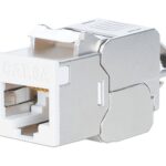 Frutto Keystone RJ45 Cat.6A 10G Slim STP Toolless Bianco