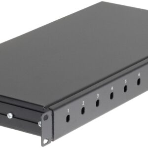 Cassetto Ottico 19'' 12 porte ST Nero Fisso