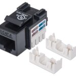 Frutto Keystone RJ45 Cat.6 UTP non schermato Nero
