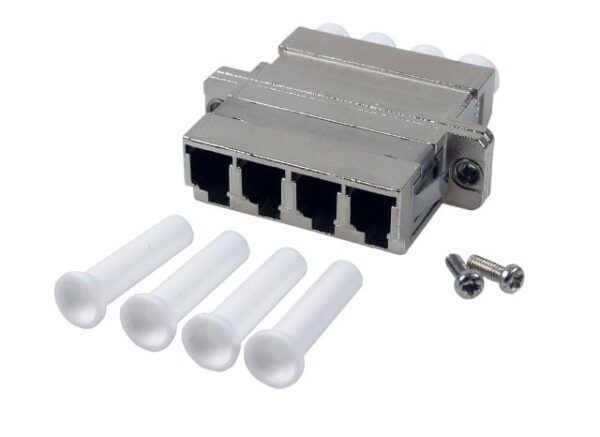 Adattatore Quadruplo LC/LC Metallico Monomodale