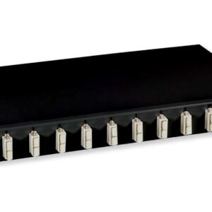 Cassetto Ottico 19'' con 12 bussole SC Duplex Multimodale OM2 Nero