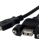 Cavo USB 2.0 A Maschio/A Femmina da Pannello 1 m