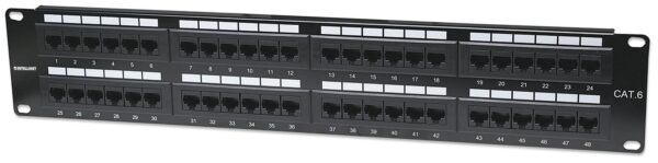Pannello Patch UTP 48 posti RJ45 cat. 6