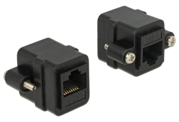 Adattatore RJ45 F/RJ45 F da Pannello Cat.6 UTP - immagine 2