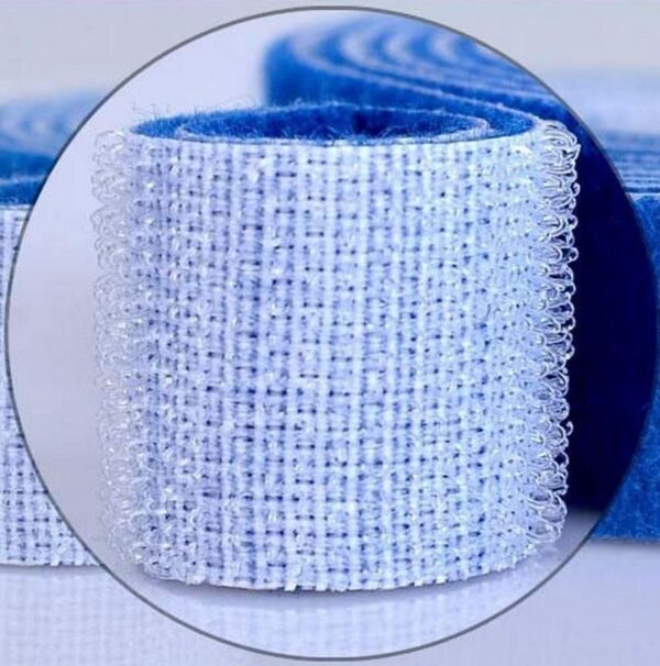 Rotolo di Feltro Adesivo Fermacavi Lunghezza 25 m Larghezza 16 mm Blu - immagine 5