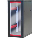 Armadio Server Rack 19'' 600x1000 27 Unita' Nero serie Ideal