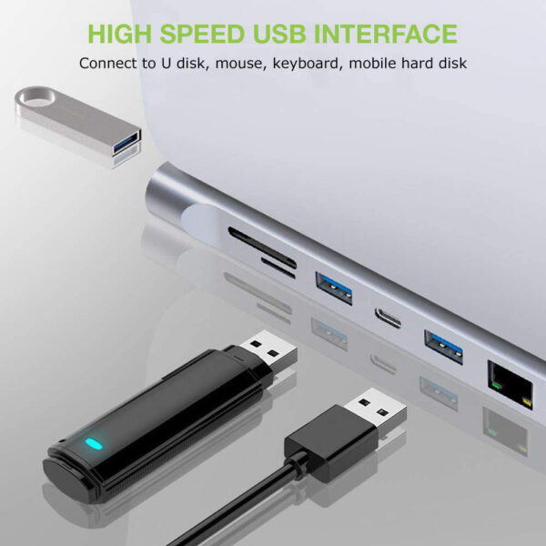 Docking Station 12 in 1 USB-C™ Hub VGA HDMI DP RJ45 con Lettore Micro SD/SD - immagine 8