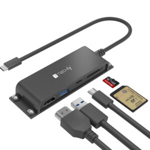 Docking Station 5 in 1 USB-C™ Hub HDMI con Lettore Micro SD/SD
